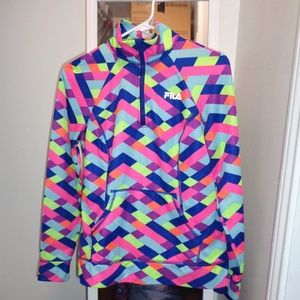 Fila Women's Geometric Multi-colored Sports Jacket